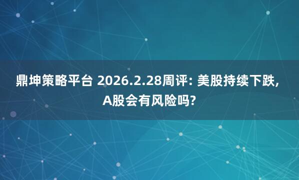 鼎坤策略平台 2026.2.28周评: 美股持续下跌, A股会有风险吗?
